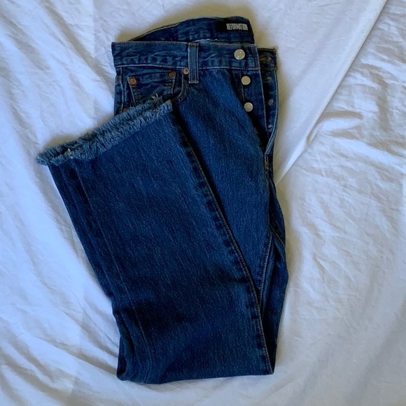 Reformation Denim - Reformation Rework vintage high waist frayed Levi